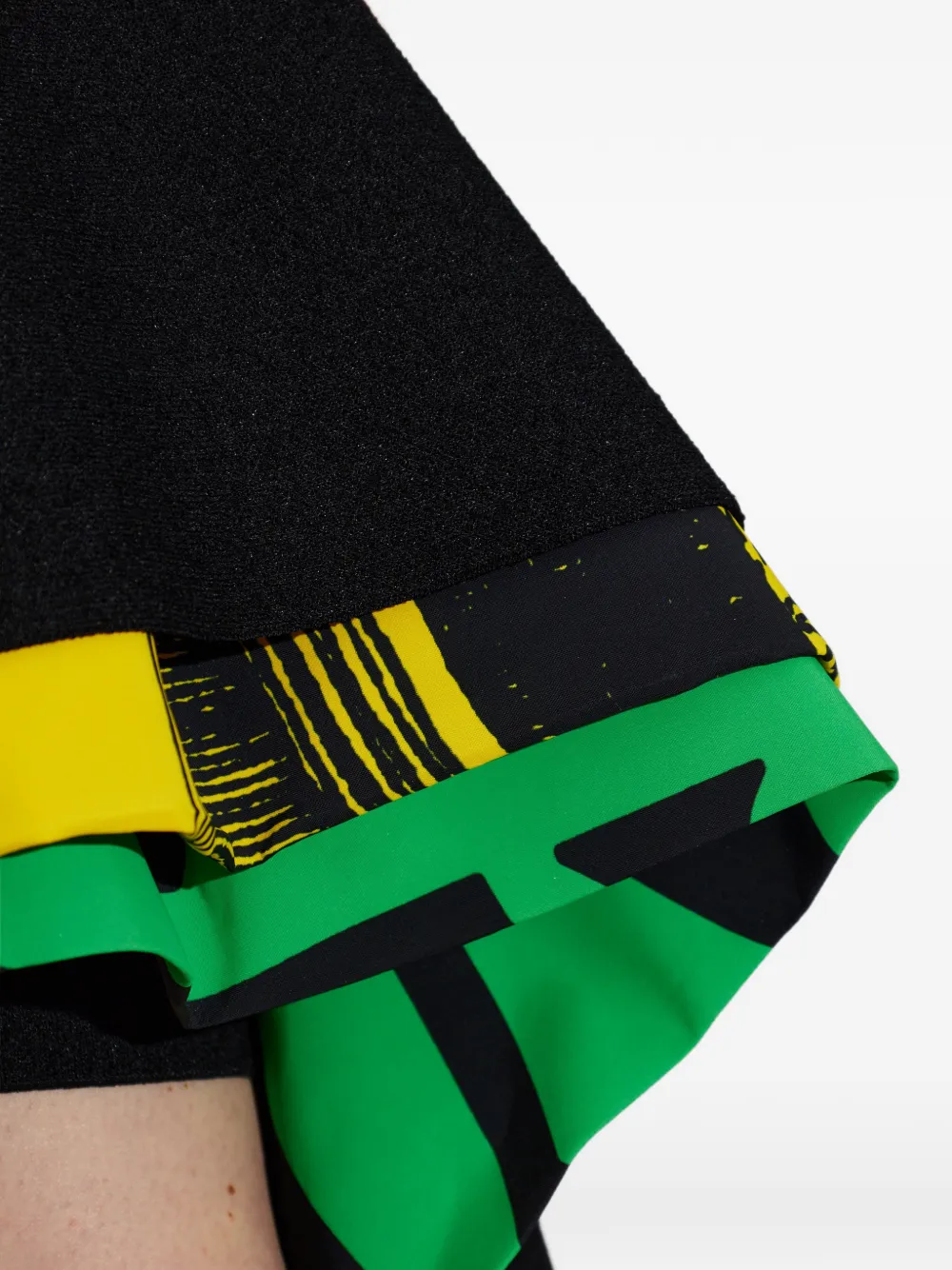 LOEWE Asymmetrische jurk met grafische print Zwart