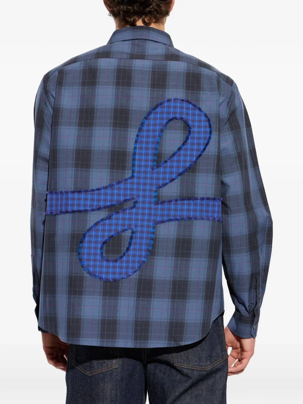 LOEWE Geruit overhemd Blauw