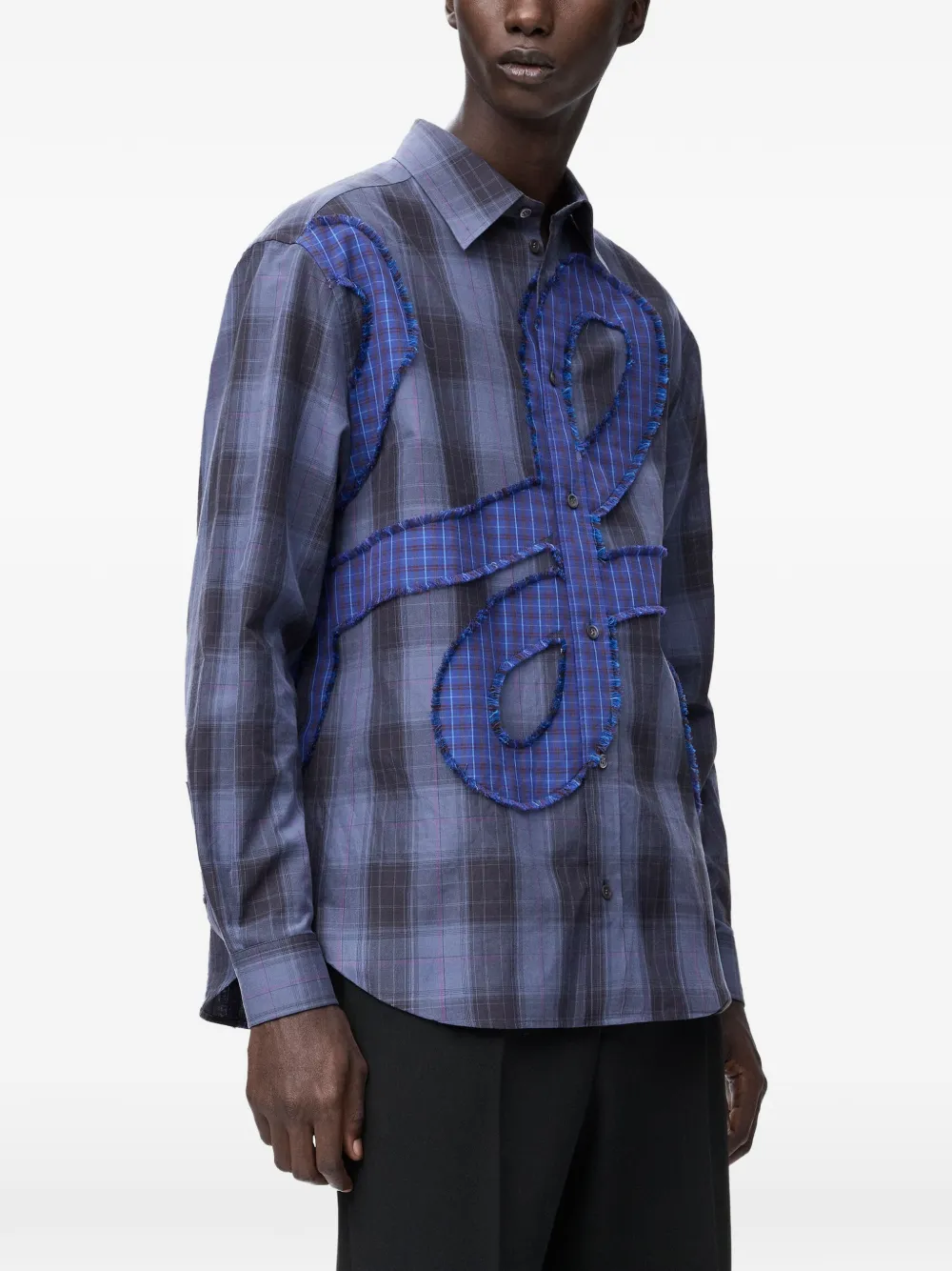 LOEWE Geruit overhemd Blauw