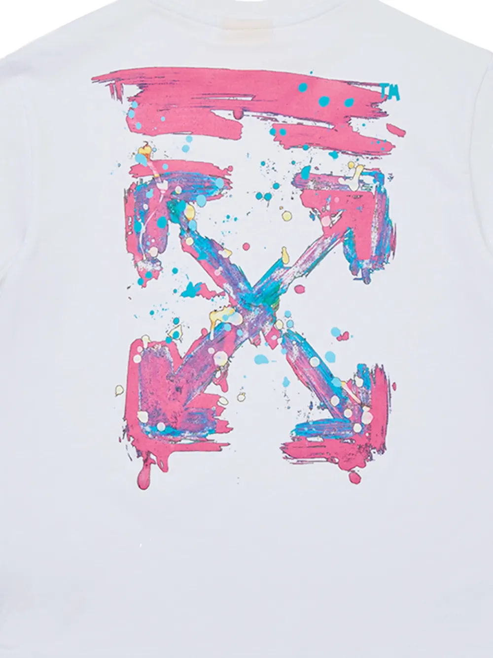Off-White Kids Arrow Splat T-shirt Wit