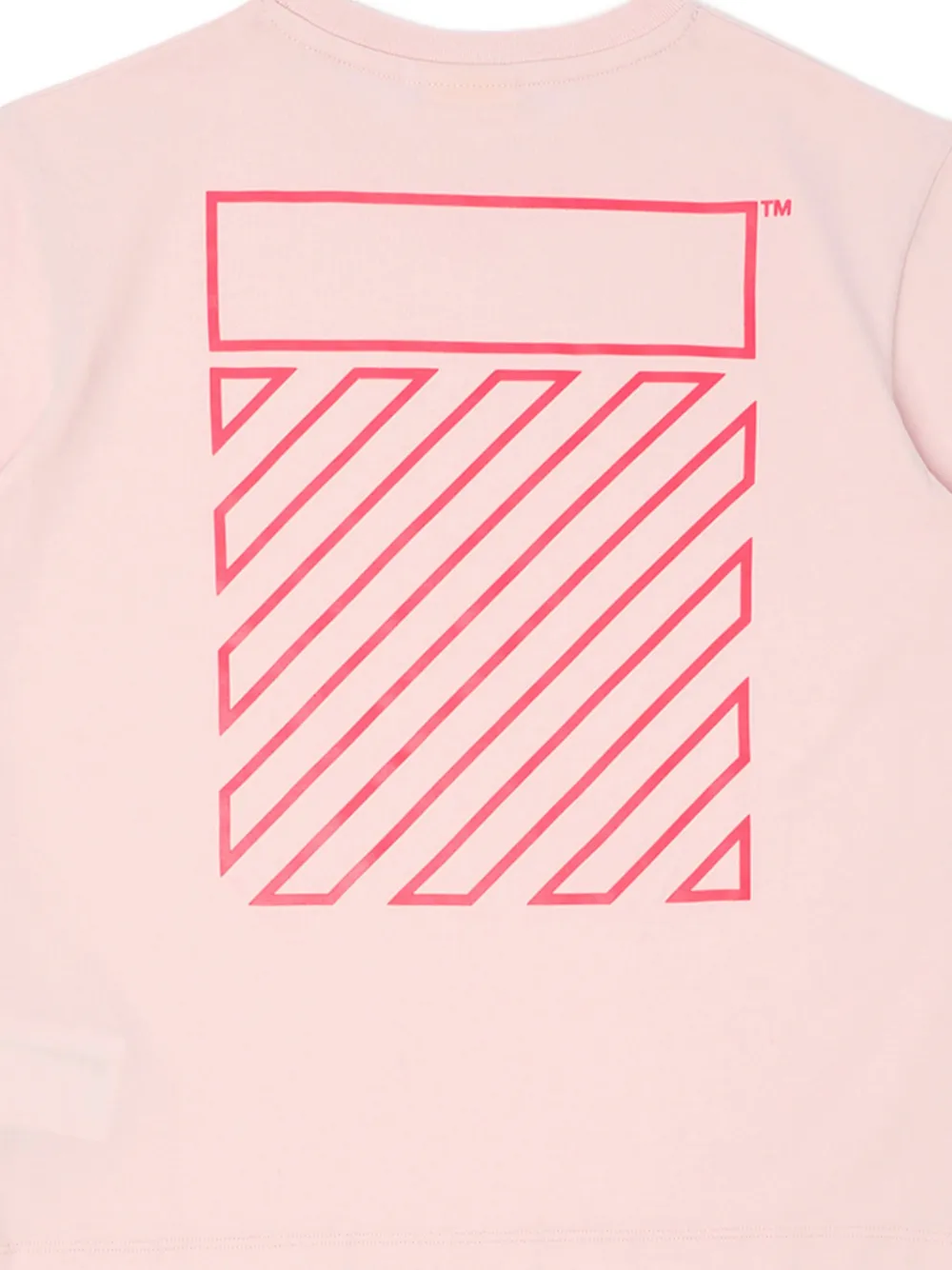Off-White Kids Off Diag T-shirt Roze