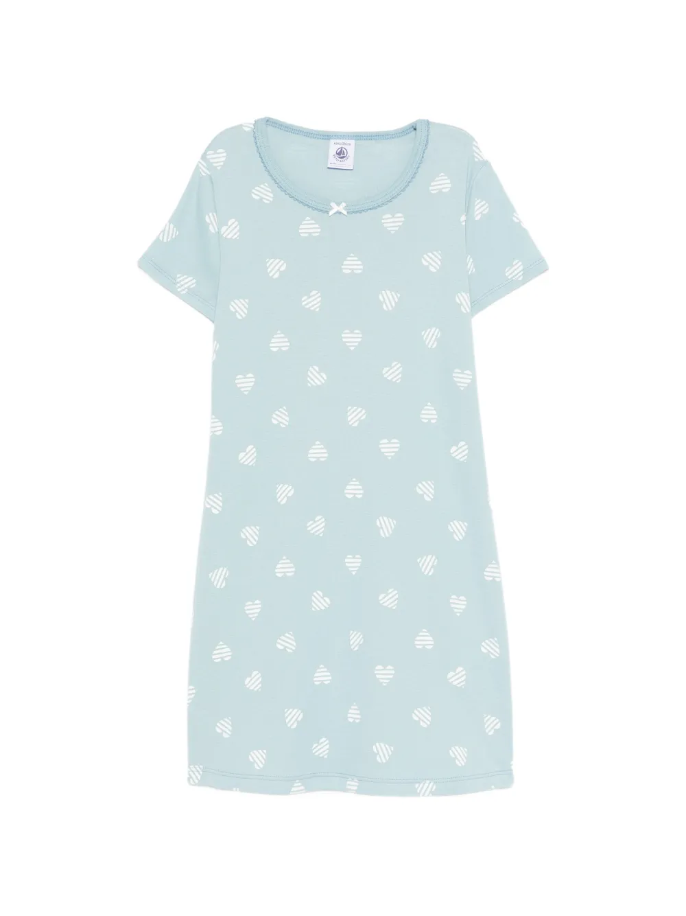 Petit Bateau heart-print nightdress - Blu