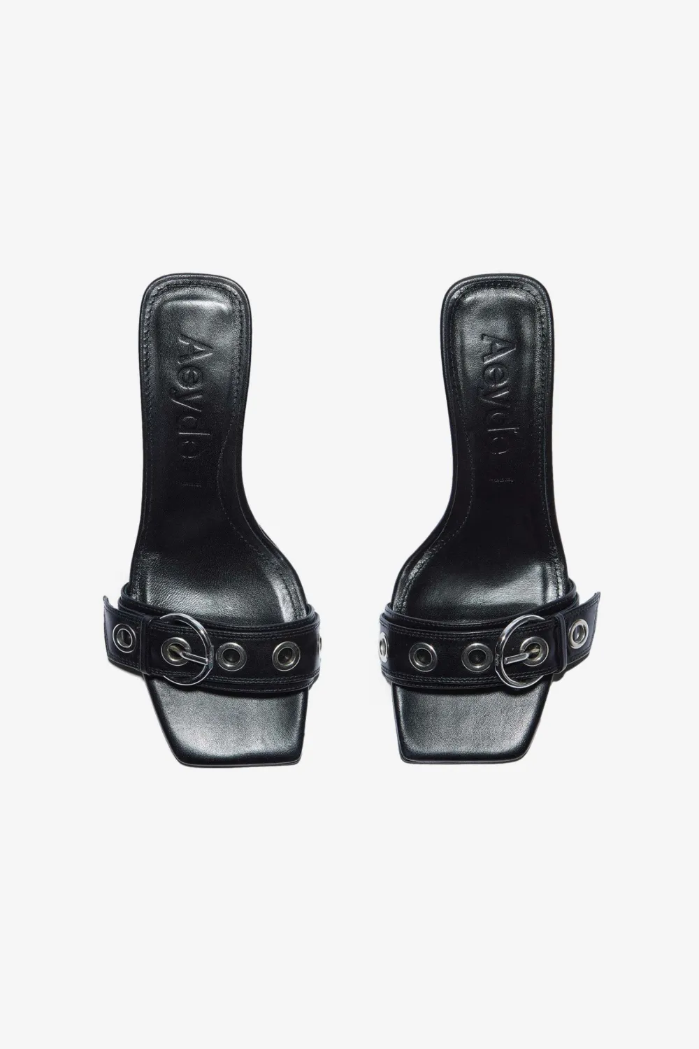 Aeyde 55mm Gilly leather pumps Zwart