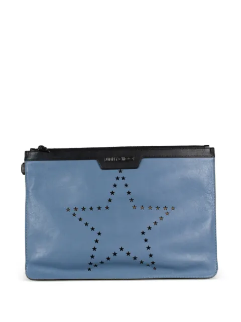 Jimmy Choo Derek star leather clutch bag