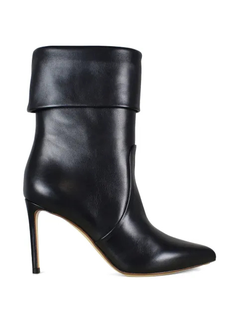 Francesco Russo foldover-edge pointed-toe ankle boots