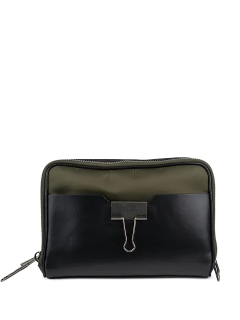 Off-White bolso messenger con clip del logo