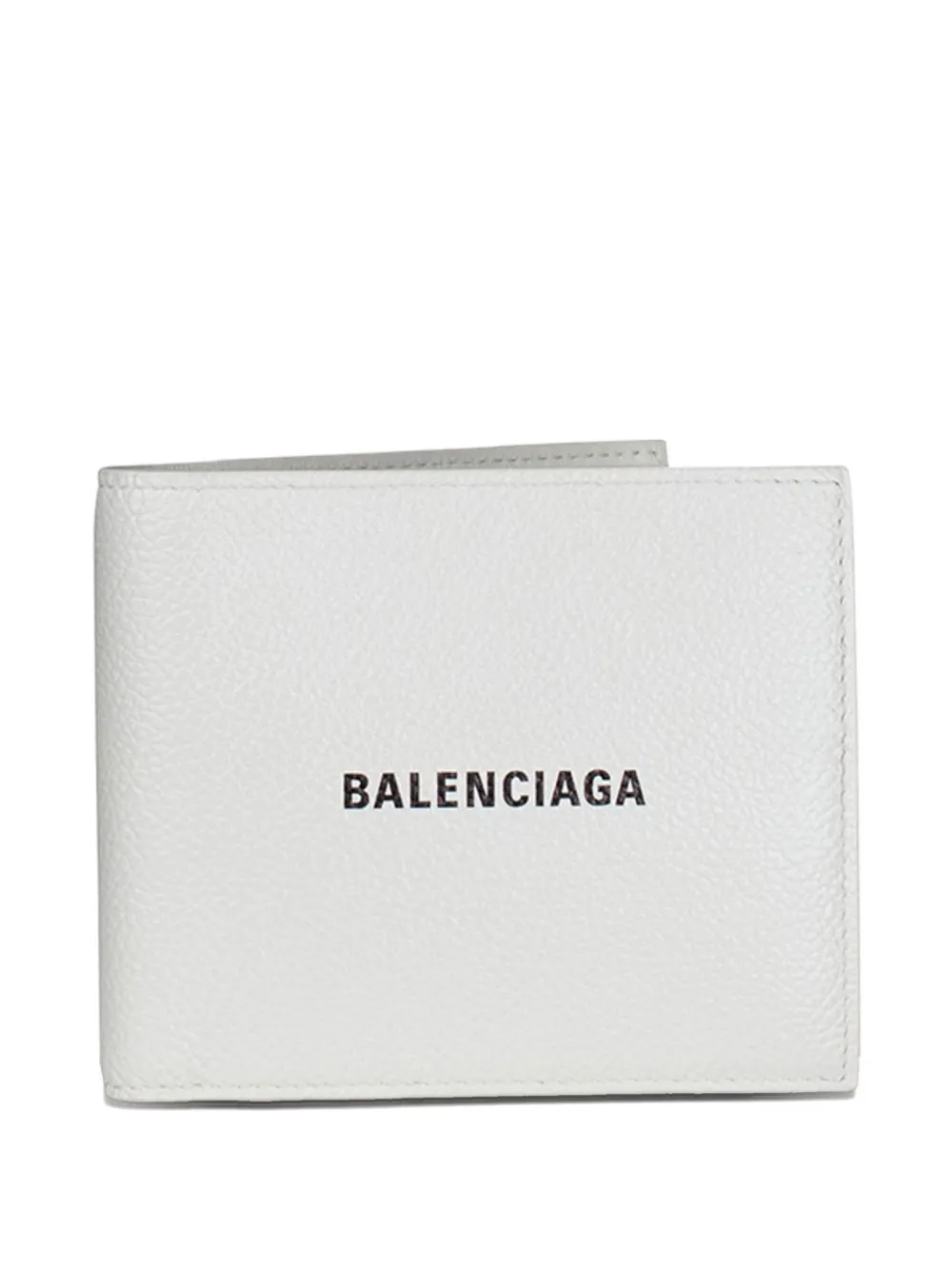 Balenciaga Portafoglio in pelle con logo - Bianco