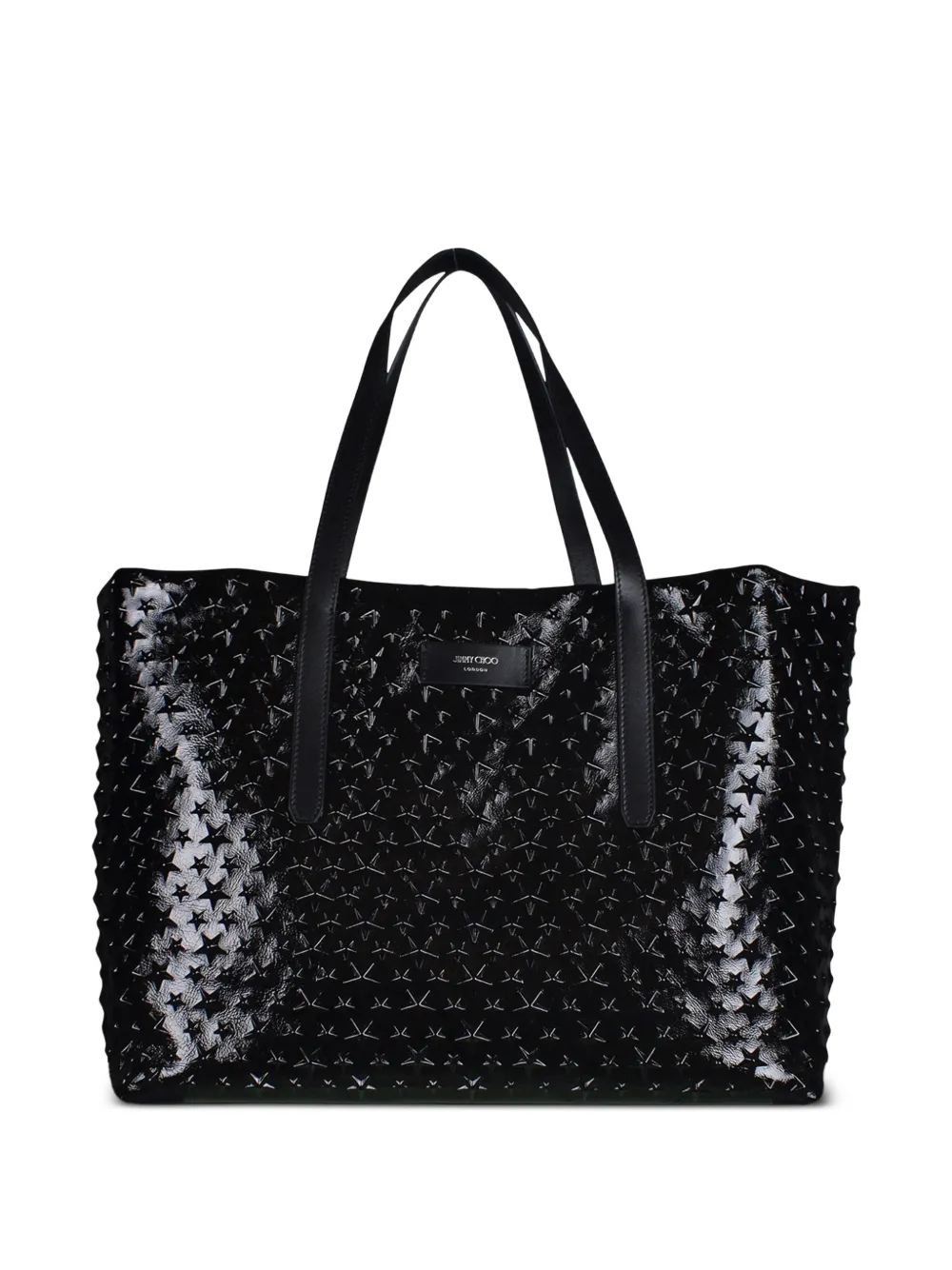 Jimmy Choo Stars-details Tote Bag In Animal Print