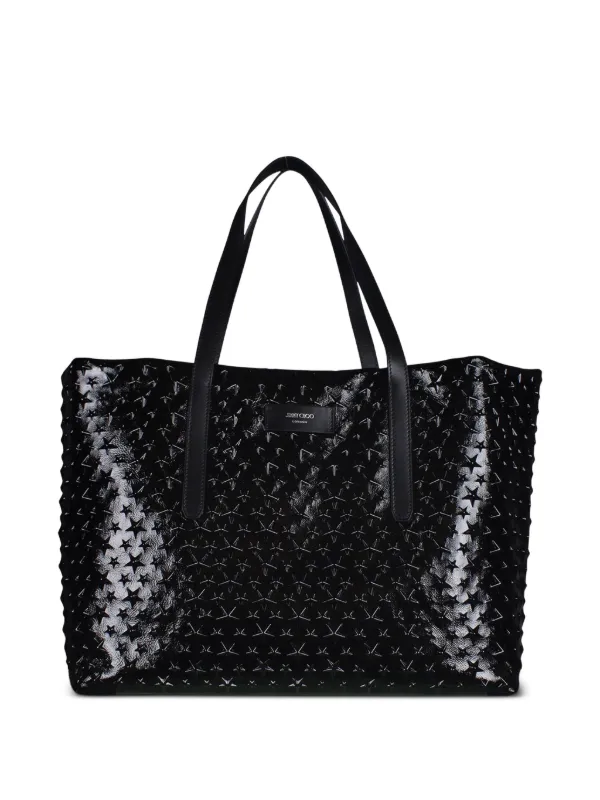 Jimmy Choo Stars-details Tote Bag in Black