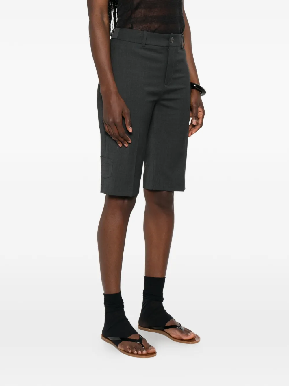 Paloma Wool Marisa getailleerde shorts met plooien Grijs