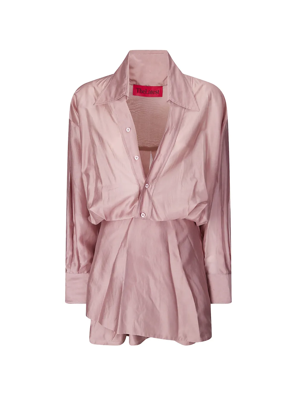 THELATEST Denise button-up mini dress - Rosa