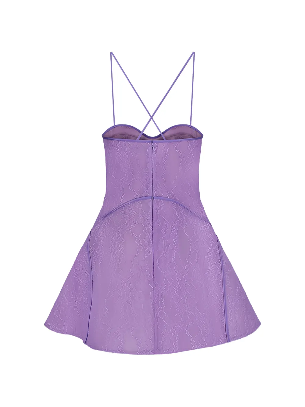 David Koma Mini-jurk Paars