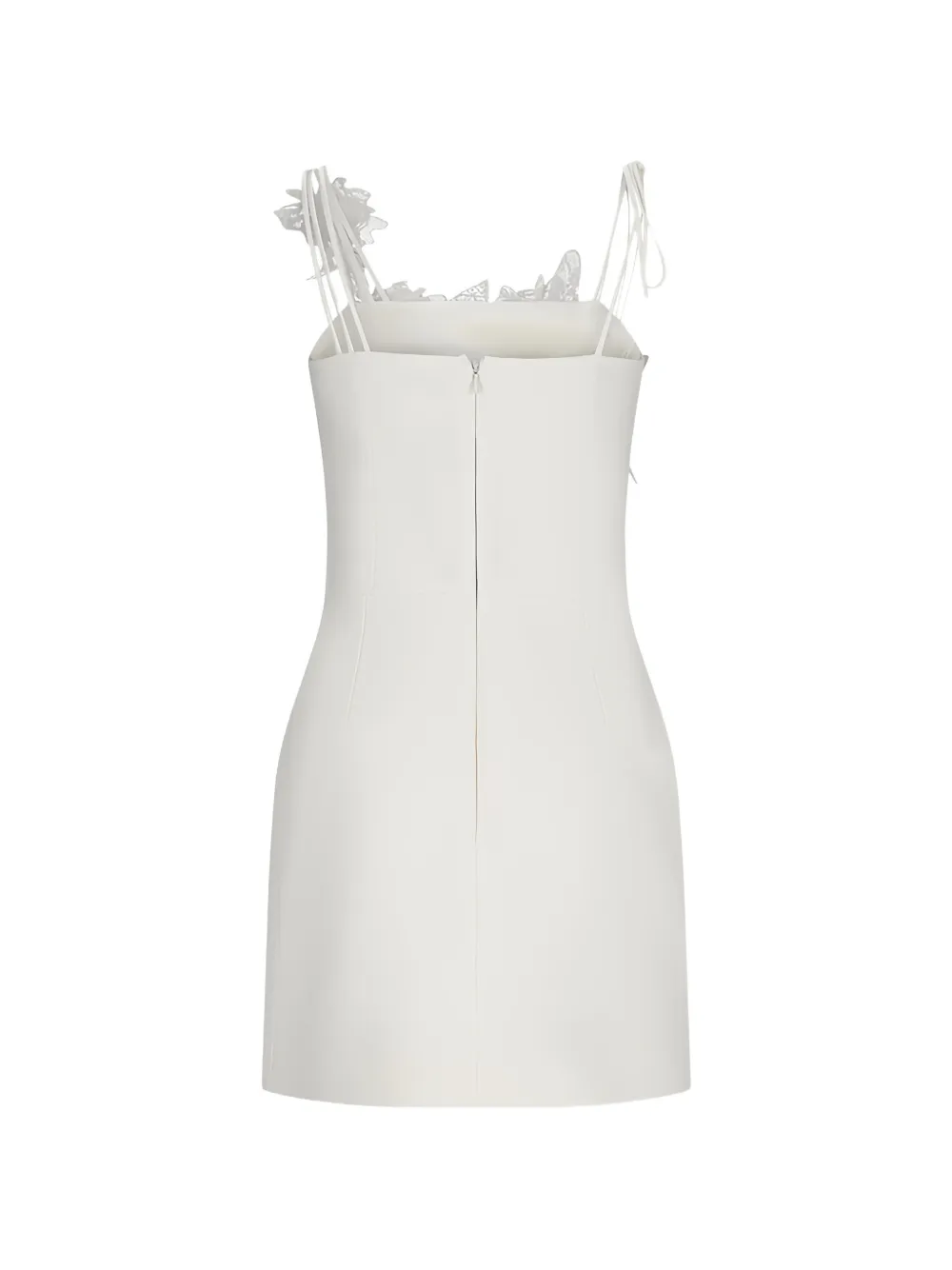 David Koma Mini-jurk met geborduurde bloemen Beige