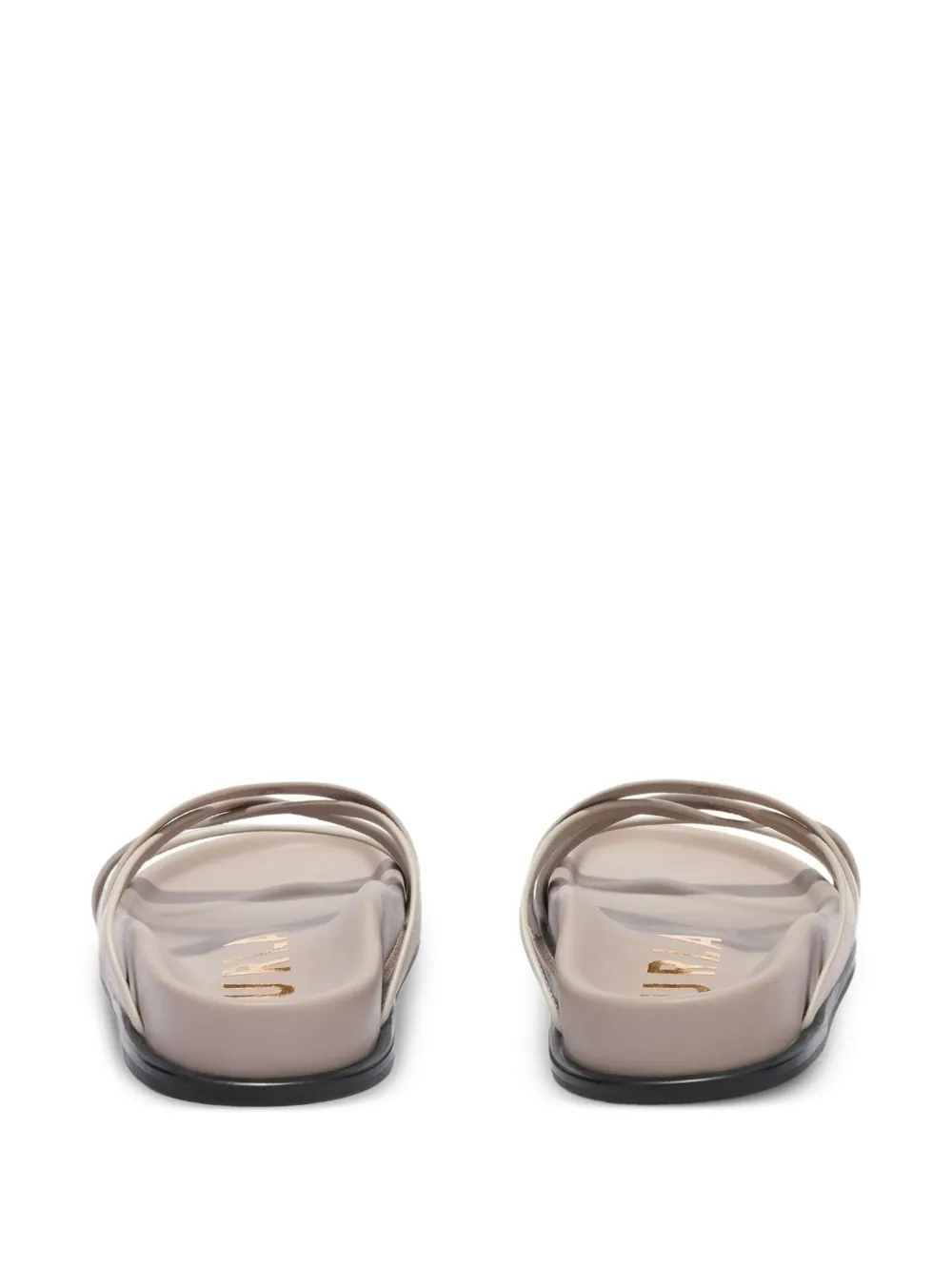 Furla Solea logo-strap sandals Beige