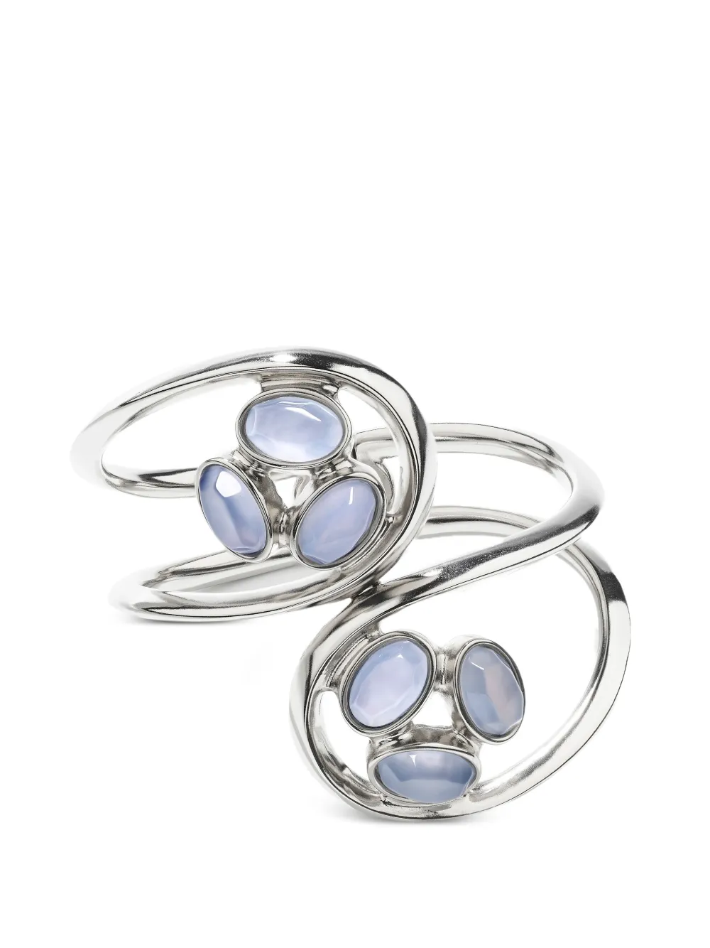 Goossens Bracciale rigido Bosphore con calcedonio - Argento