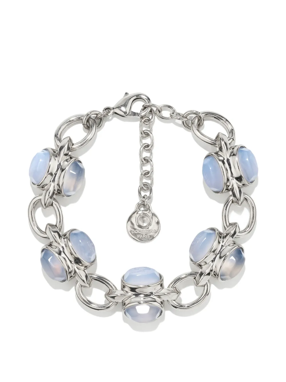 Goossens Bracciale Bosphore con calcedonio - Argento