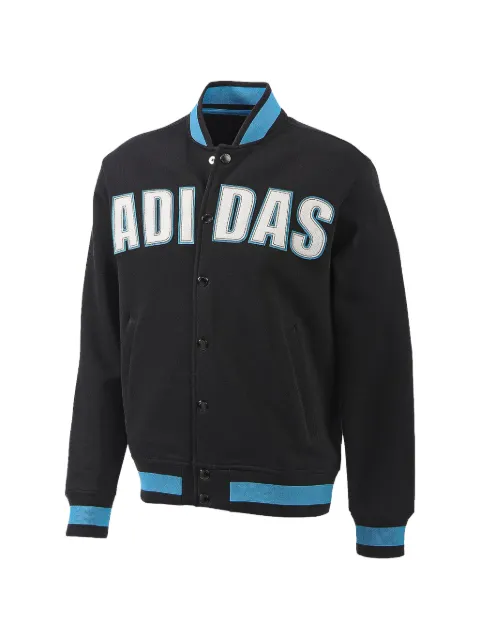 adidas fleece varsity jacket