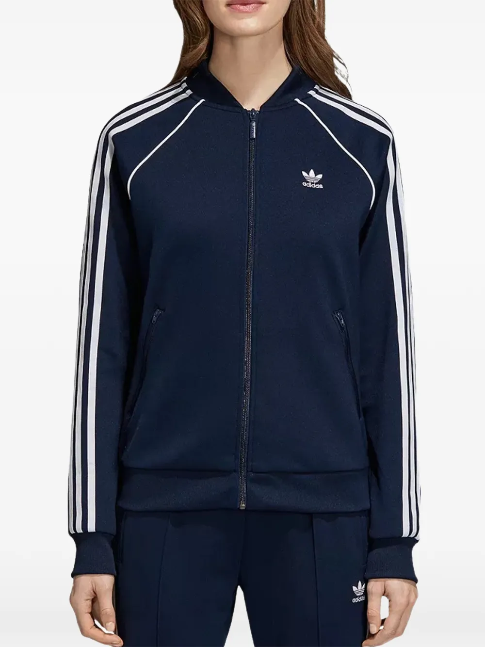 Adidas x Willy Chavarria spencer met geborduurd logo Zwart
