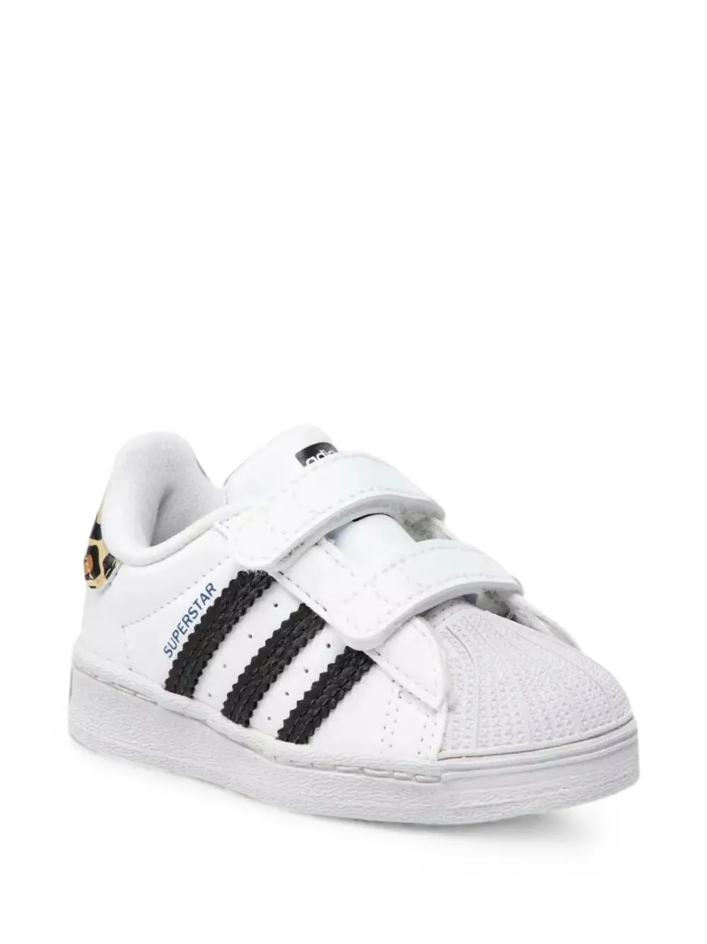 adidas Kids Sneakers Superstar con strappi - Bianco