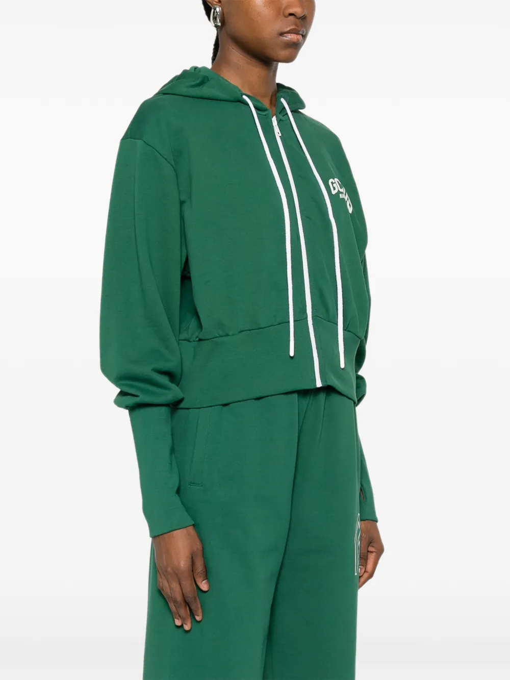  Gcds Sudadera Con Capucha Y Logo Estampado - Verde 