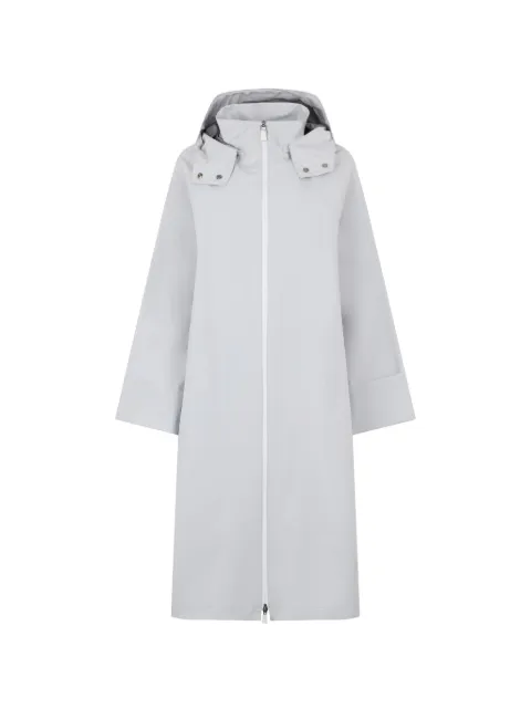 Herno hooded zip-fastening coat