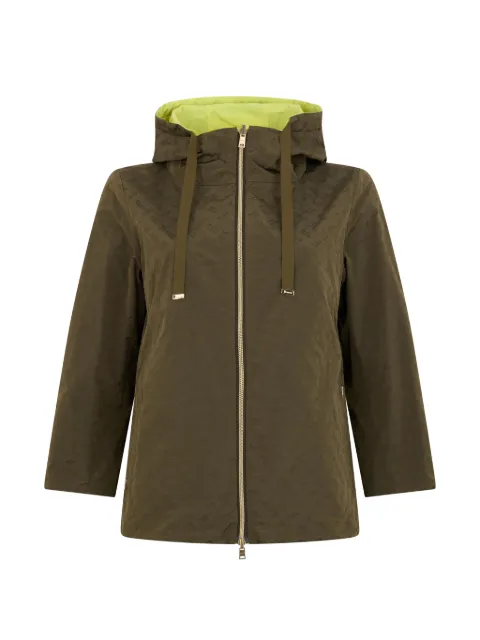 Herno hooded zip-fastening jacket