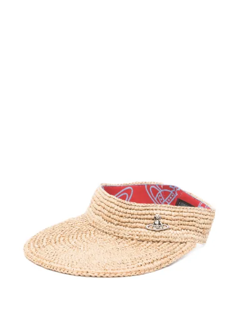 Vivienne Westwood Orb raffia visor