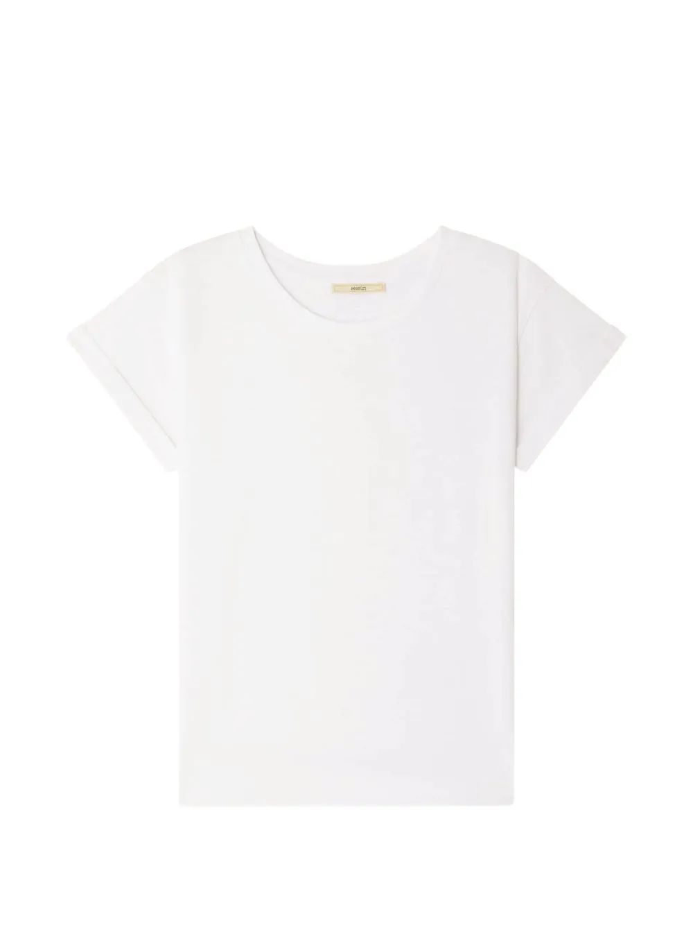 Sessùn Albano rolled-sleeves T-shirt - Bianco