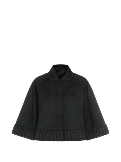 RAXXY ruffle-trim cape