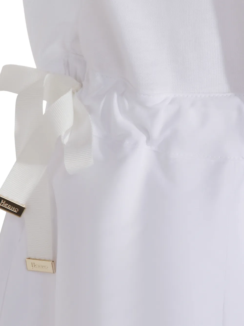 Herno Midi-jurk met trekkoord Wit