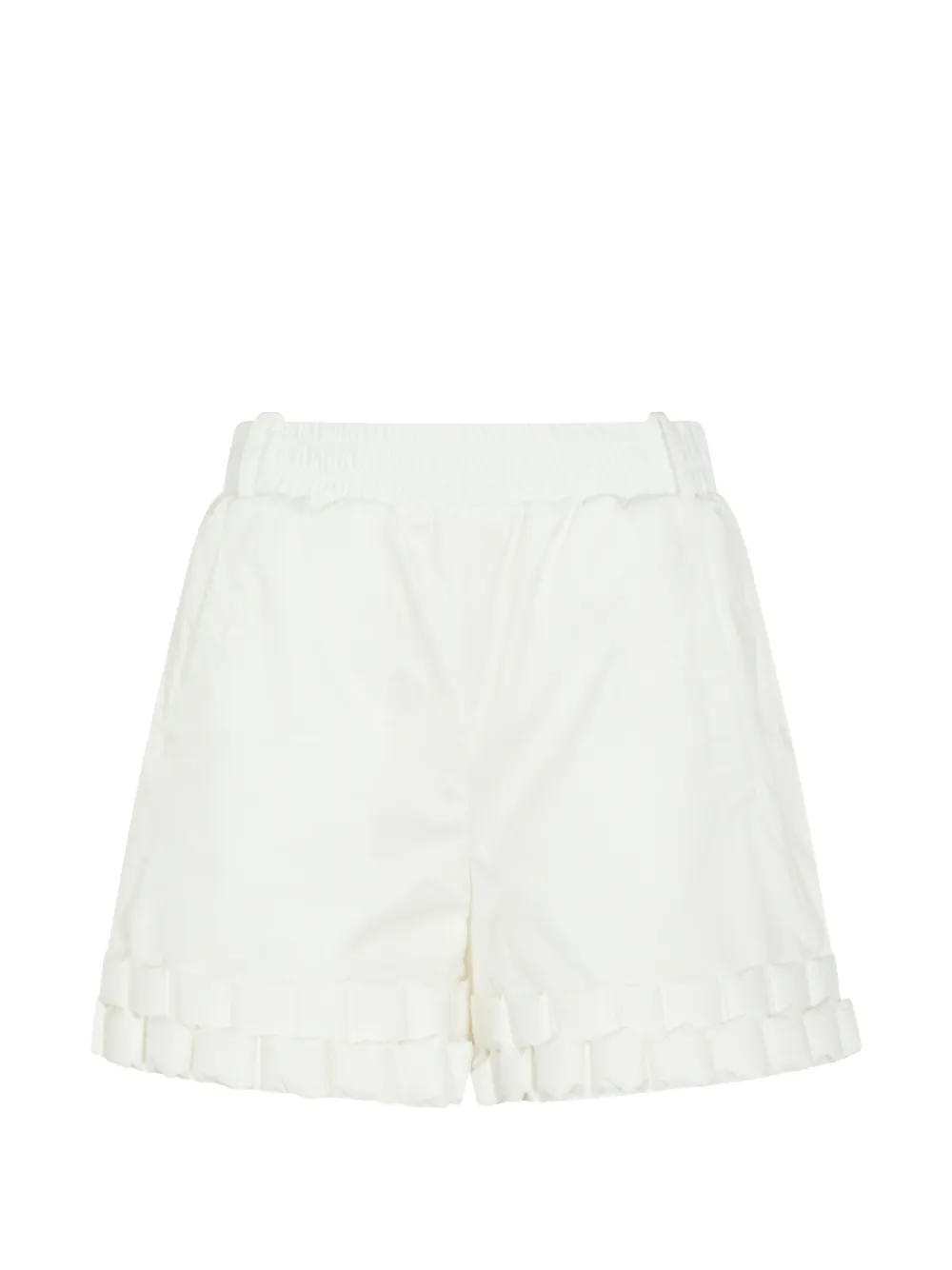 RAXXY ruffled shorts - Neutrals