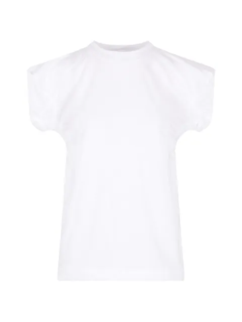 Plan C puff-sleeve graphic-print T-shirt