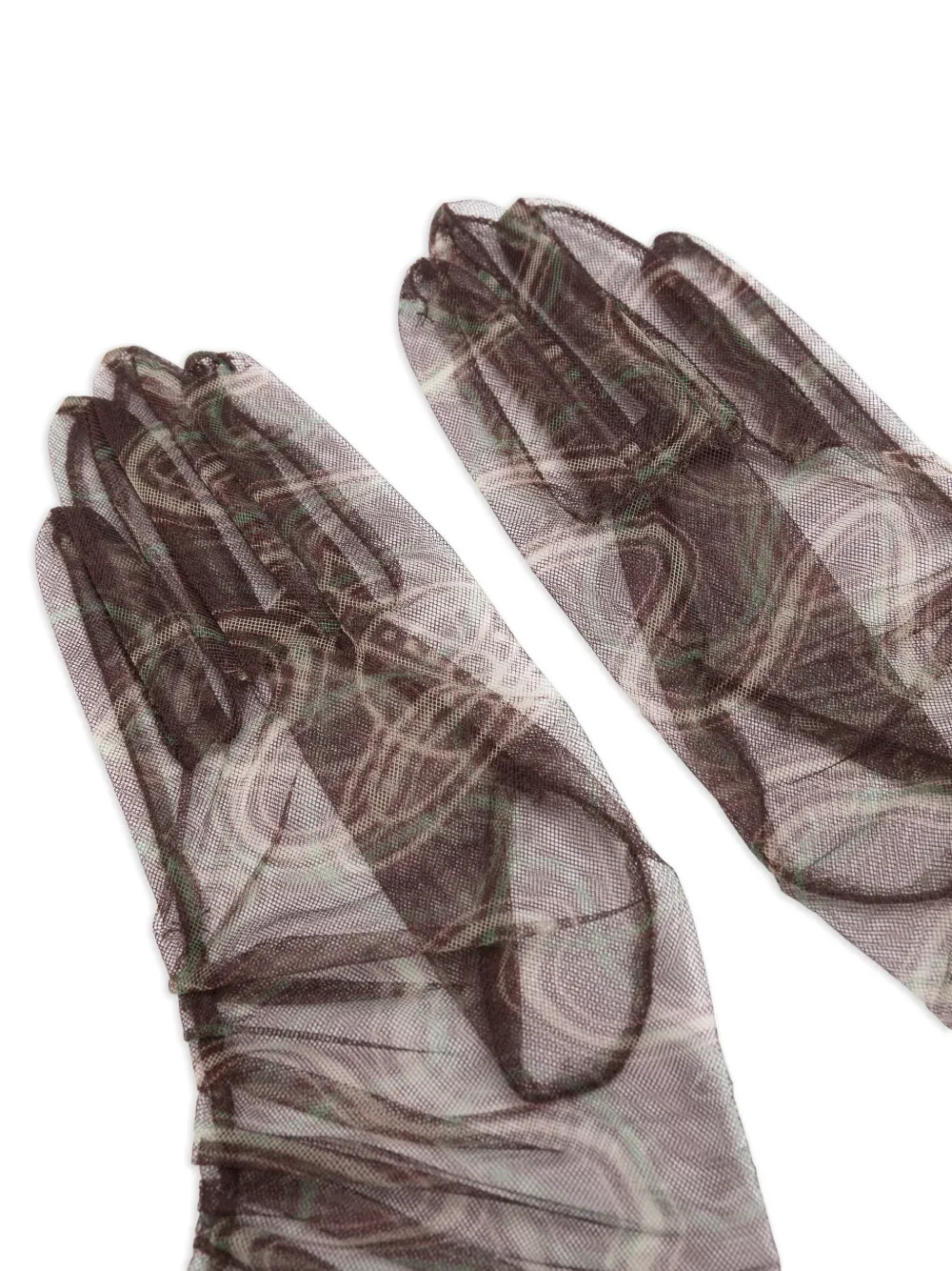 Vivienne Westwood Tulen handschoenen met print Bruin