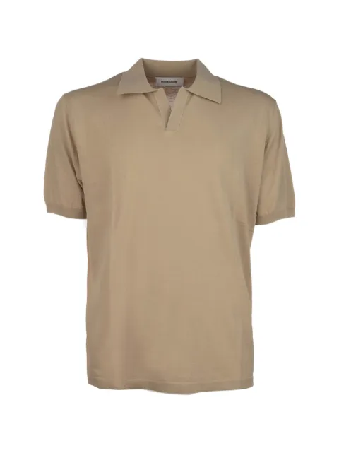 PAOLO RAGAZZINI fine-knit short-sleeve polo shirt
