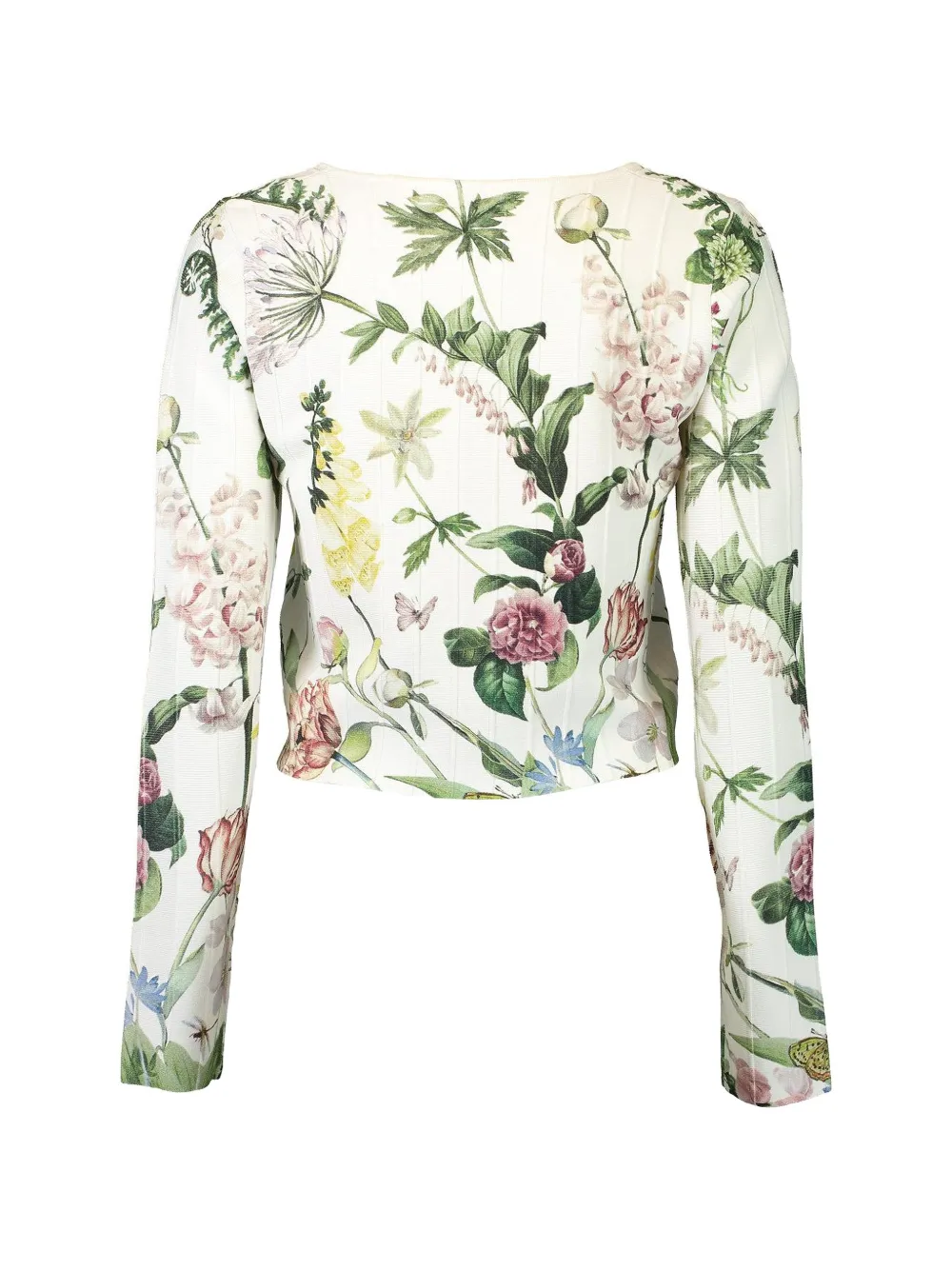 Cara Rose vest met bloemenprint Wit