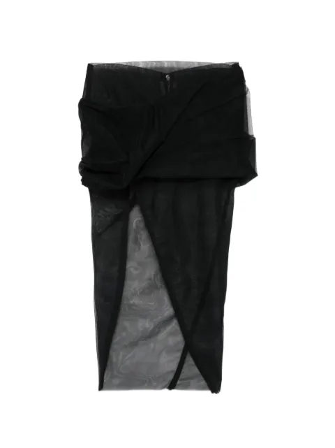 Rick Owens falda asimétrica con cierre