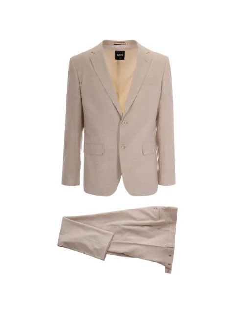 BOSS button-fastening suit