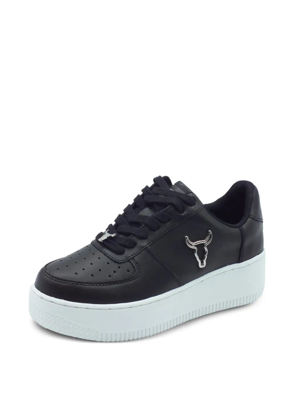 WINDSOR SMITH Sneakers met plateauzool en logodetail Zwart