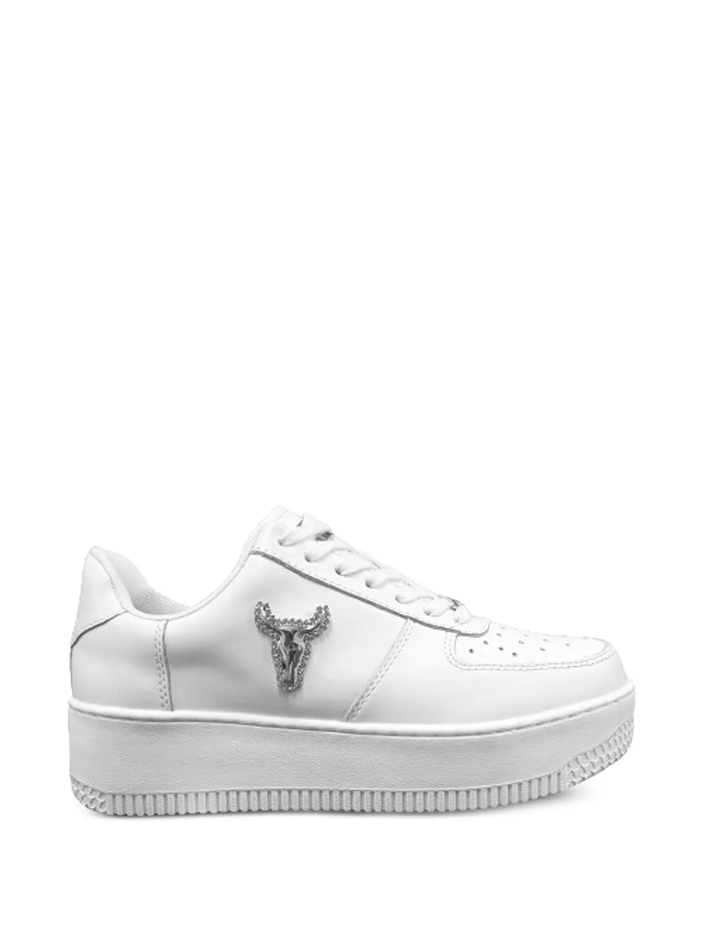 WINDSOR SMITH platform logo-appliqué sneakers Wit