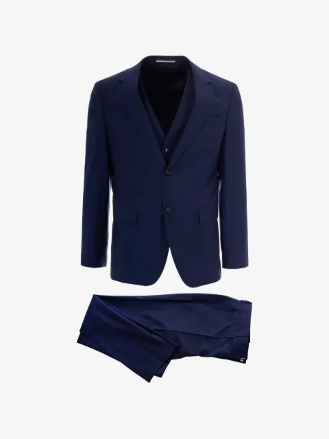 BOSS three-piece slim-fit suit in virgin wool