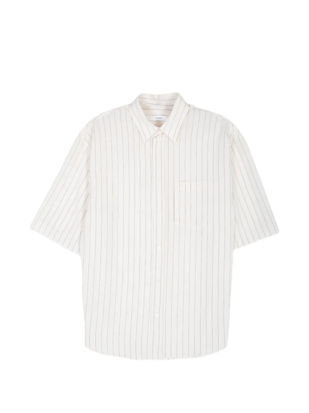 Grifoni Celeste striped short-sleeved shirt - Nude