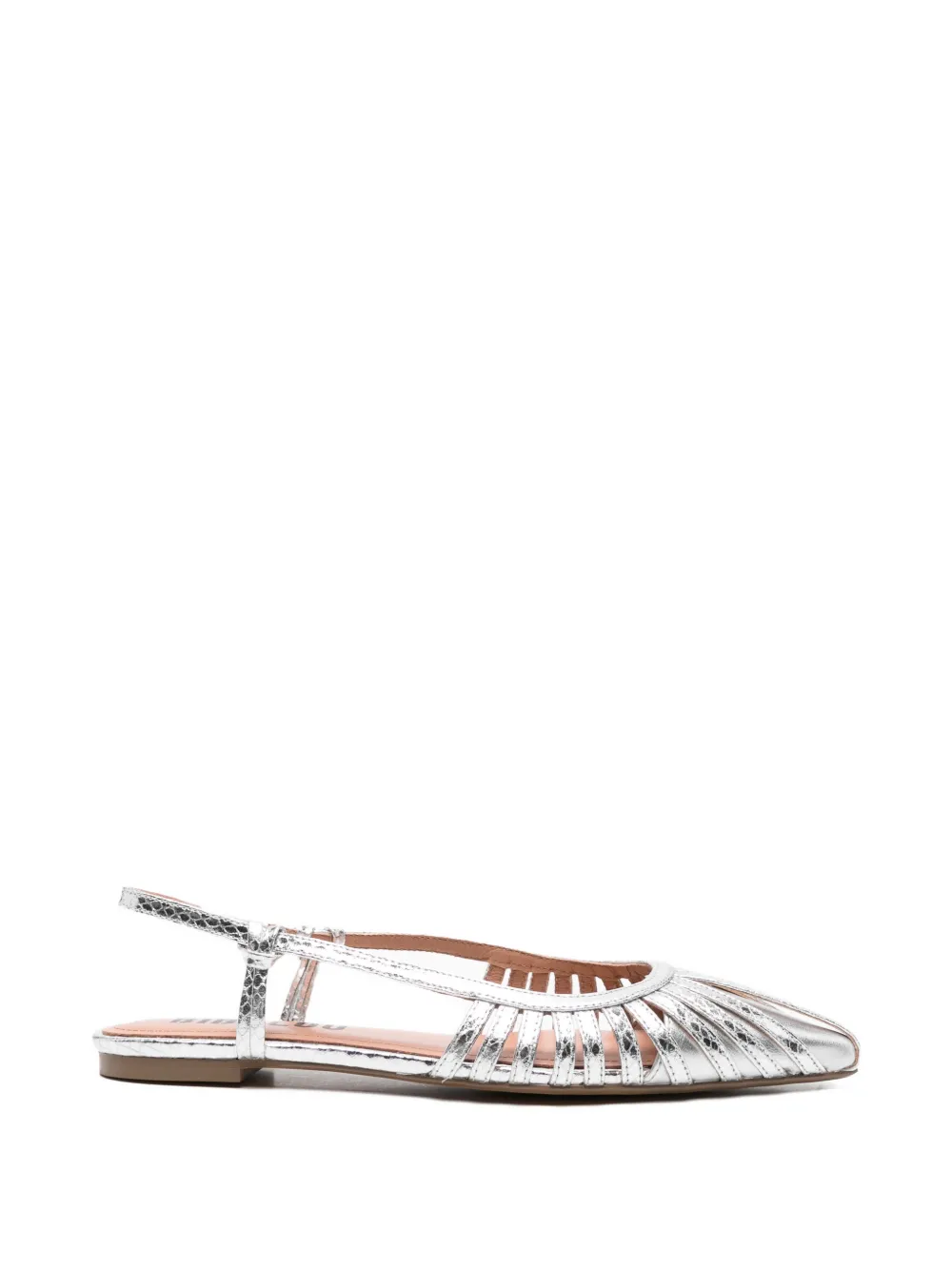 Bibi Lou cut-out ballet flats - Argento