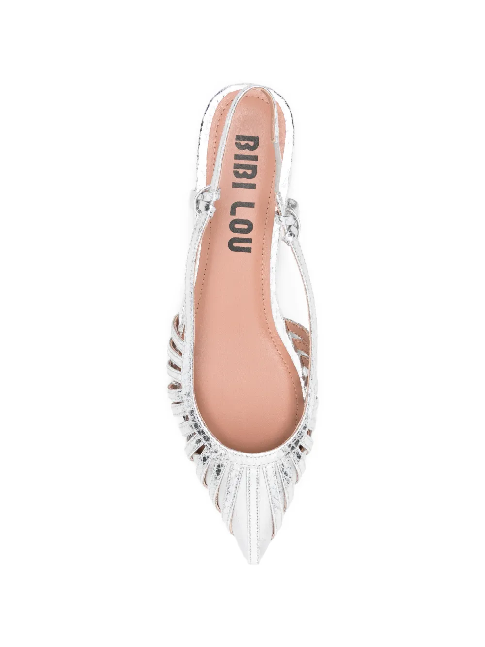 Bibi Lou Ballerina's met uitgesneden details Zilver