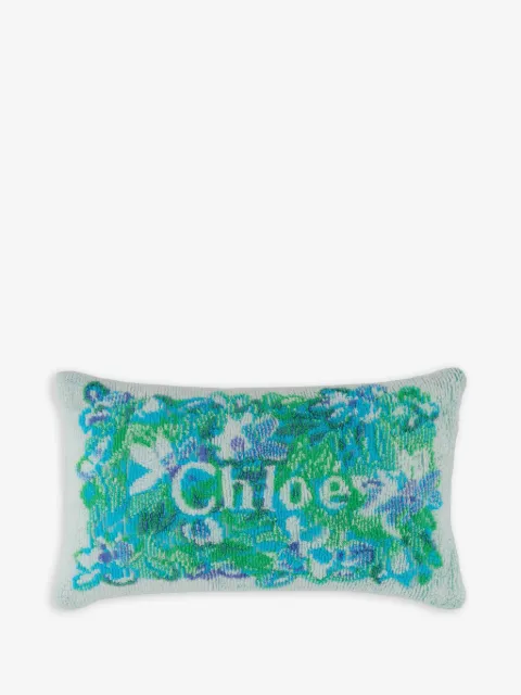 Chloé embroidered-floral cushion