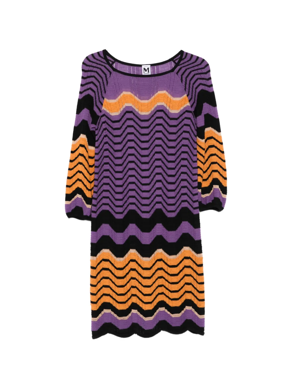 Missoni Pre-Owned 2000s zigzag-knit midi dress - Viola