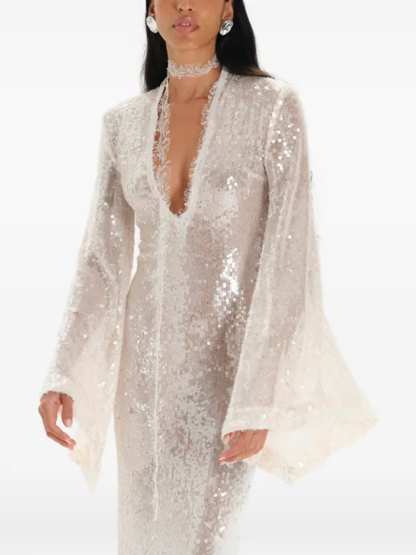 cleo lace maxi dress Cleo Lace Maxi Dress - Ivory