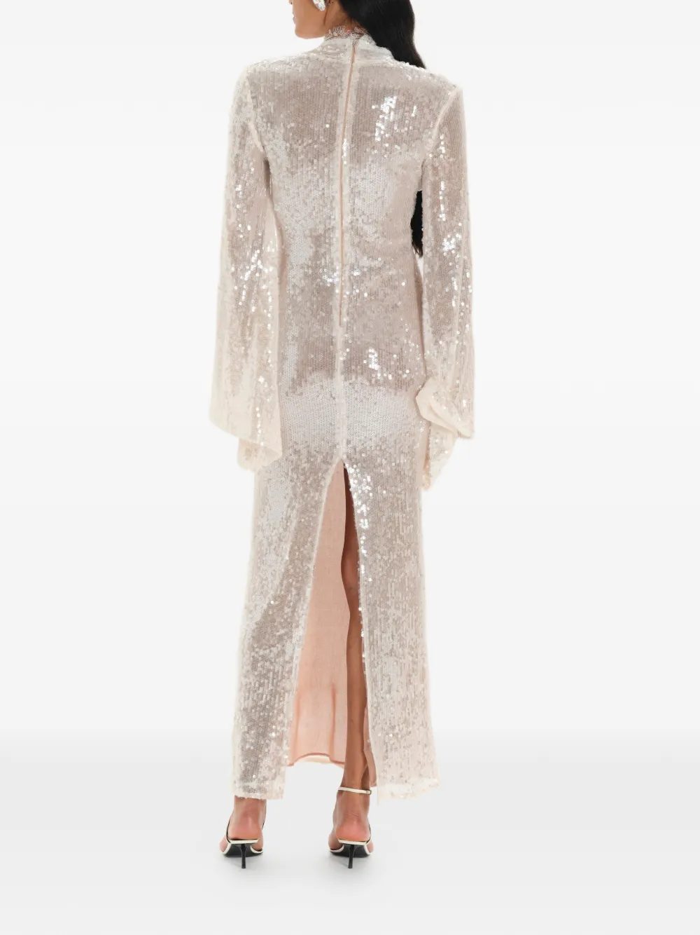 MANURÍ Cléo maxi-jurk Roze