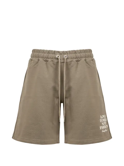 Family First graphic-detail drawstring shorts