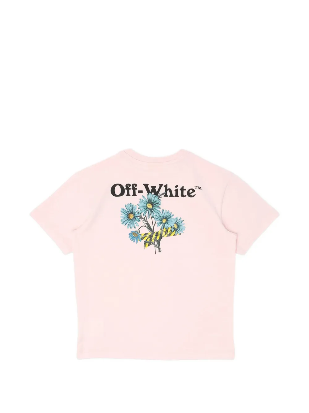 Off-White Kids Daisy Tape T-shirt Roze