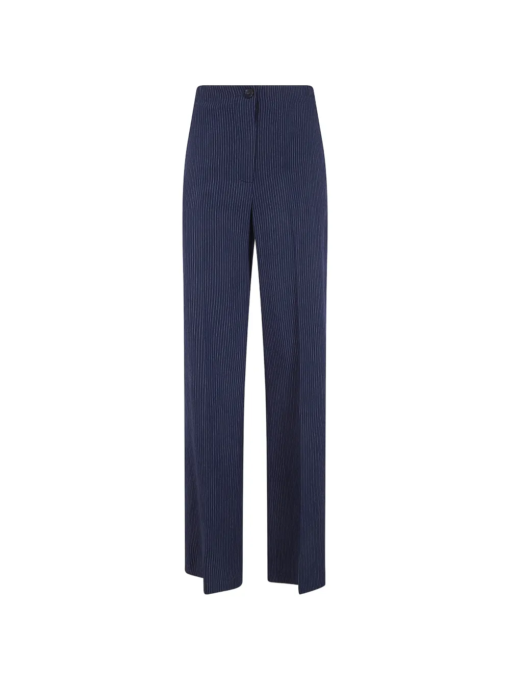 Seventy pinstripe-pattern straight-leg trousers - Blu